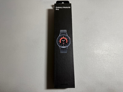 New Sealed Samsung Galaxy Watch5 Pro 45MM WiFi Black Titanium Watch 5