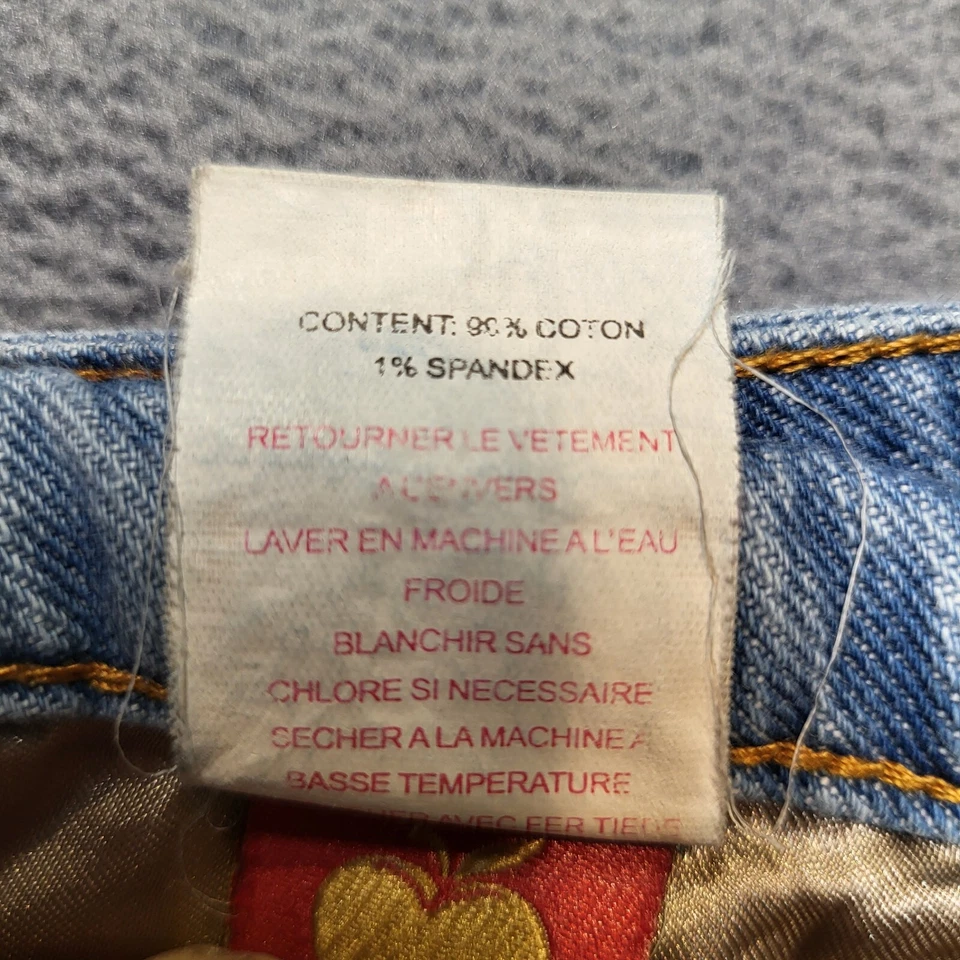 Apple Bottom Jeans Womens 22 Blue Shorts Distressed Denim Y2K Vintage Jorts - Image 4 of 4
