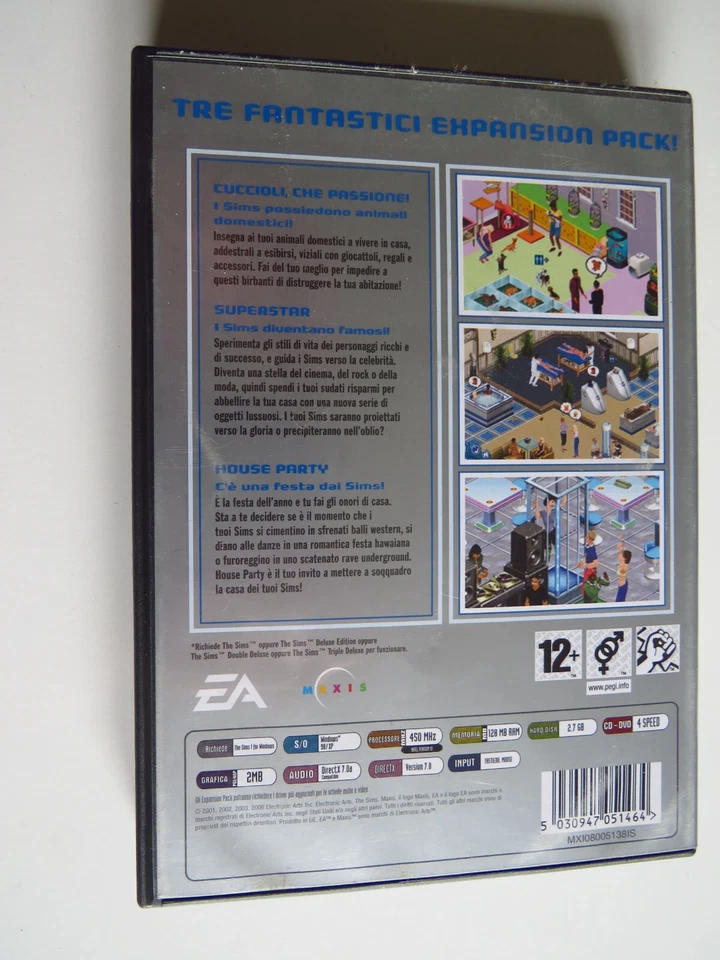The Sims Expansion Pack Videogiochi Cuccioli che Passione/Superstar/House Party - Immagine 2 di 4