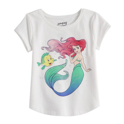 Disney's The Little Mermaid Ariel Toddler Girl 2T Graphic Tee Jumping Beans