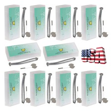 10 pieces High Speed Handpieces Dental Turbine Push Button Triple Water Fit KaV