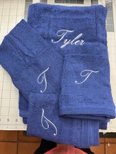 Custom Embroidered Bath towel set - these are examples.