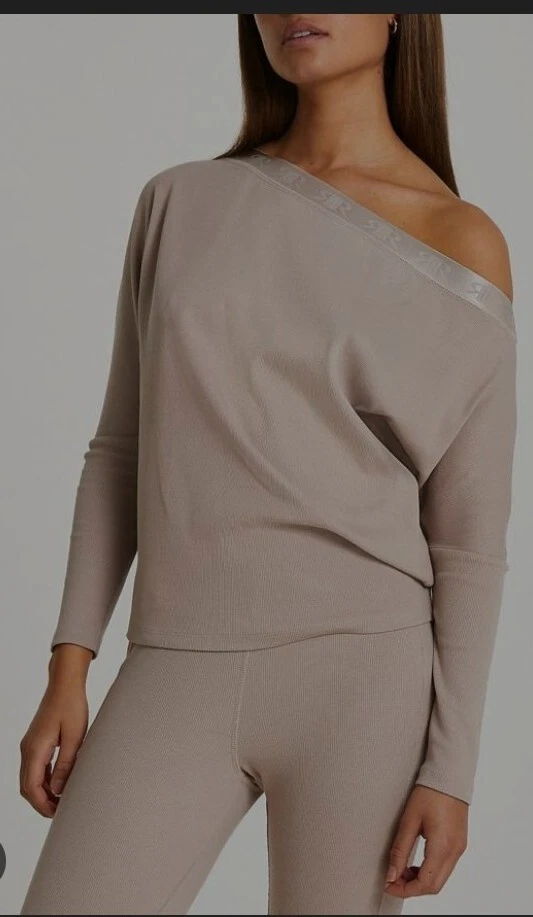 River Island Beige Loungewear Lounge Loft Comfy Leggings Set 10 12 Medium