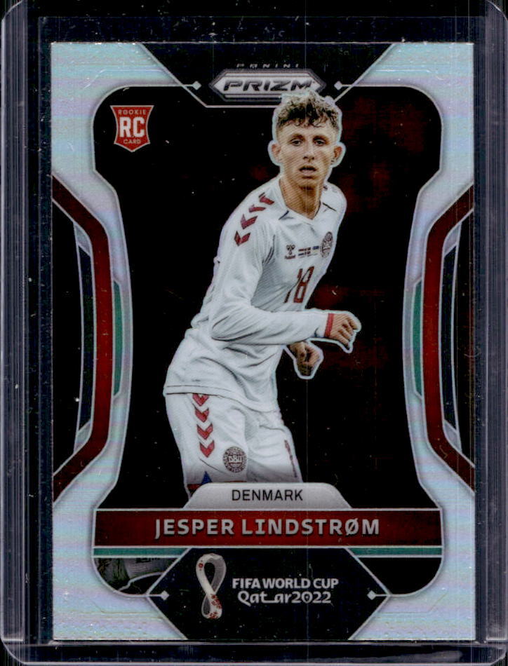 2022 Panini Prizm Qatar 2022 Jesper Lindstrom Silver Prizm Rookie RC #68 Denmark
