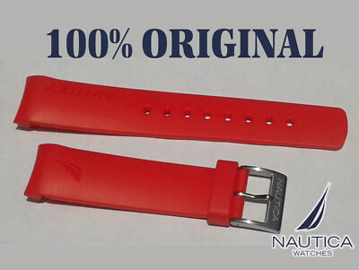 ORIGINAL AUTHENTIC  NAUTICA WATCH BAND STRAP 22mm ALL COLORS TPA RUBBER