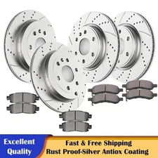12.80 inch Front Rear Rotors Brake Pads Fit Enclave Chevy Acadia Traverse Brakes
