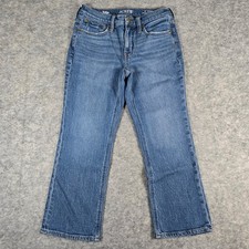 J.Crew Womens Blue 9" Demi Boot Crop Stretch Denim Jeans 26P