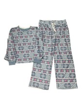 P.J. Salvage Snowflake Winter Grey/Pink Womens Thermal Pajama Sets Size XL