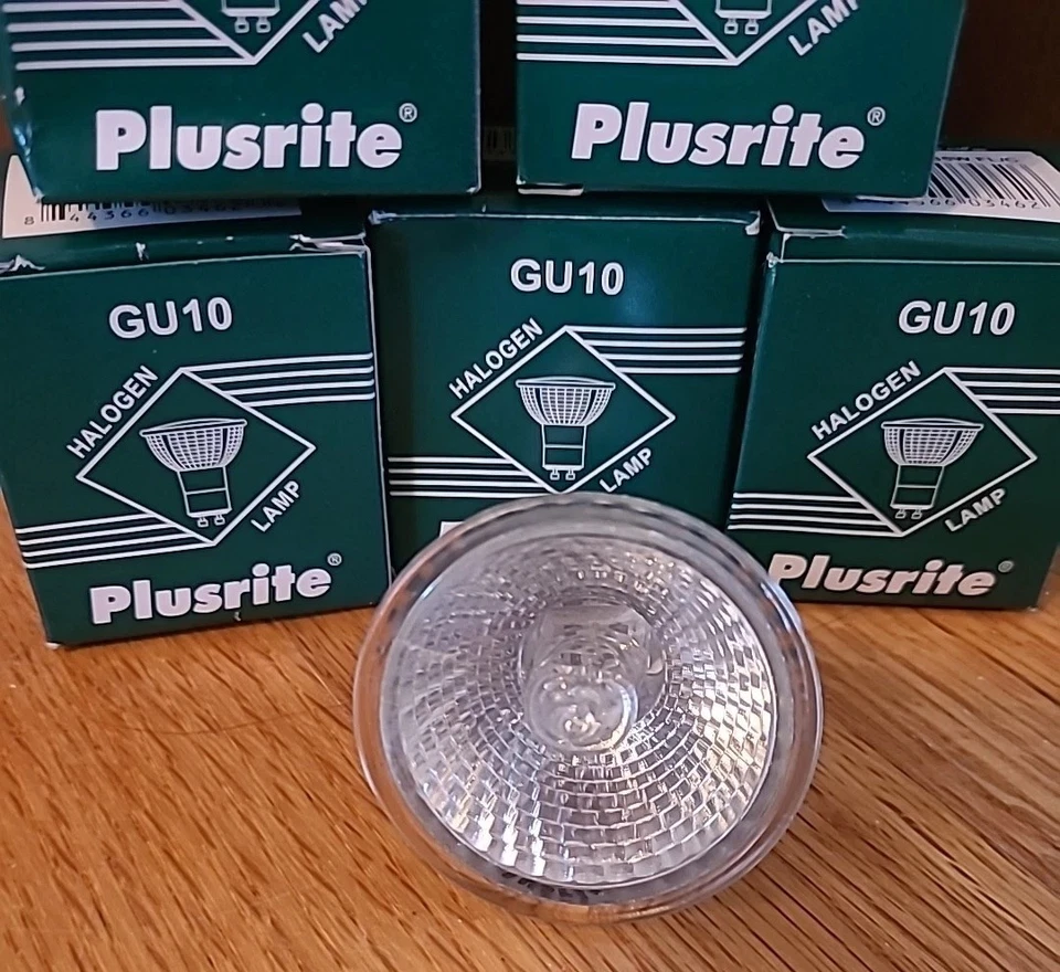 Brand New Plusrite GU10 120V35W FL/C Lamp Light Bulb Set Of 5  - Image 4 of 4