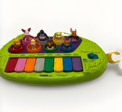 Vintage 1997 Tiger Disney Poppin' Piano Toy Winnie The Pooh TESTED