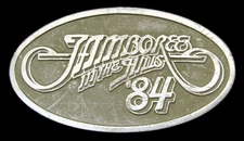 MI20104 RARE 1984 ***JAMBOREE IN THE HILLS*** SUPER BOWL OF COUNTRY MUSIC BUCKLE
