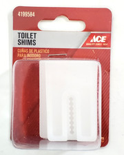 Ace Hardware 4199584 Pack of 4 Plastic Toilet Shims Cunas De Plastico