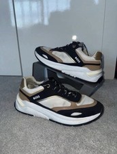 Hugo Boss Titanium Runn Knit Mixed-Material Women’s Chunky Trainers - Size 5