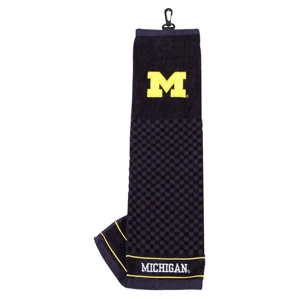NEW Team Golf Michigan Wolverines Embroidered Golf Towel - 16'' x 25''