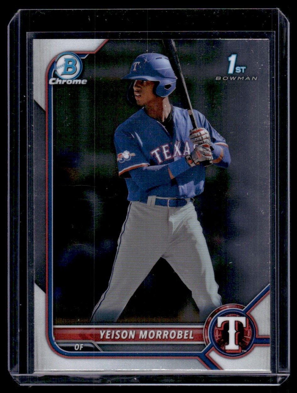 2022 Bowman Chrome Prospects Yeison Morrobel Texas Rangers #BCP-200