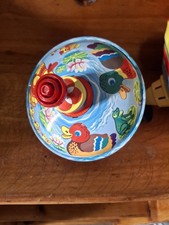 Vintage Circus Tin Tops Lot Of 2