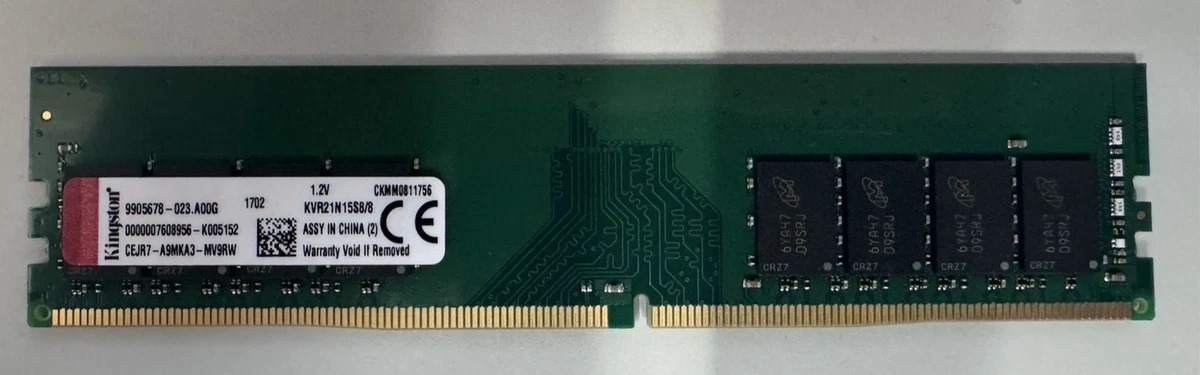 Kingston PC4-17000 (DDR4-2133) Bus Speed Computer RAM 8 GB Total