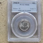 1946-D Roosevelt Dime PCGS MS66 "90% Silver"