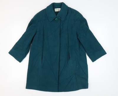 Eastex Damen grüner Wollmantel Größe 10