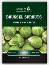 Brussel Sprouts Seeds for Planting, Catskill, 1 gram, 270 Seeds, Grow Heirloo...