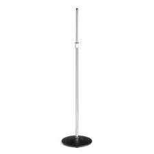 Atlas Sound MS-12C Round Base Microphone Stand 35" to 63" Adjustable - Chrome