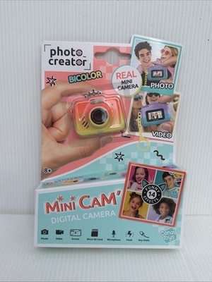 Photo Creator Real Mini Camera BICOLOR  Neon Yellow  And Pink  Photo & Video