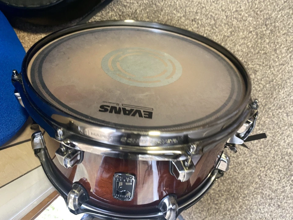 Mapex The Blaster Black Panther 13 X7 Maple Snare Drum Walnut Burst. Free bag.  - Image 3 of 4