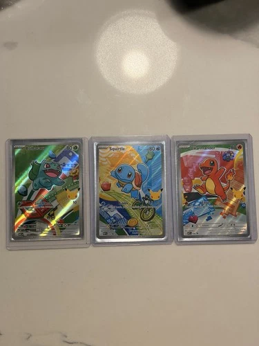 Pokemon First Partner  Bulbasaur Squirtle And Charmander Promos