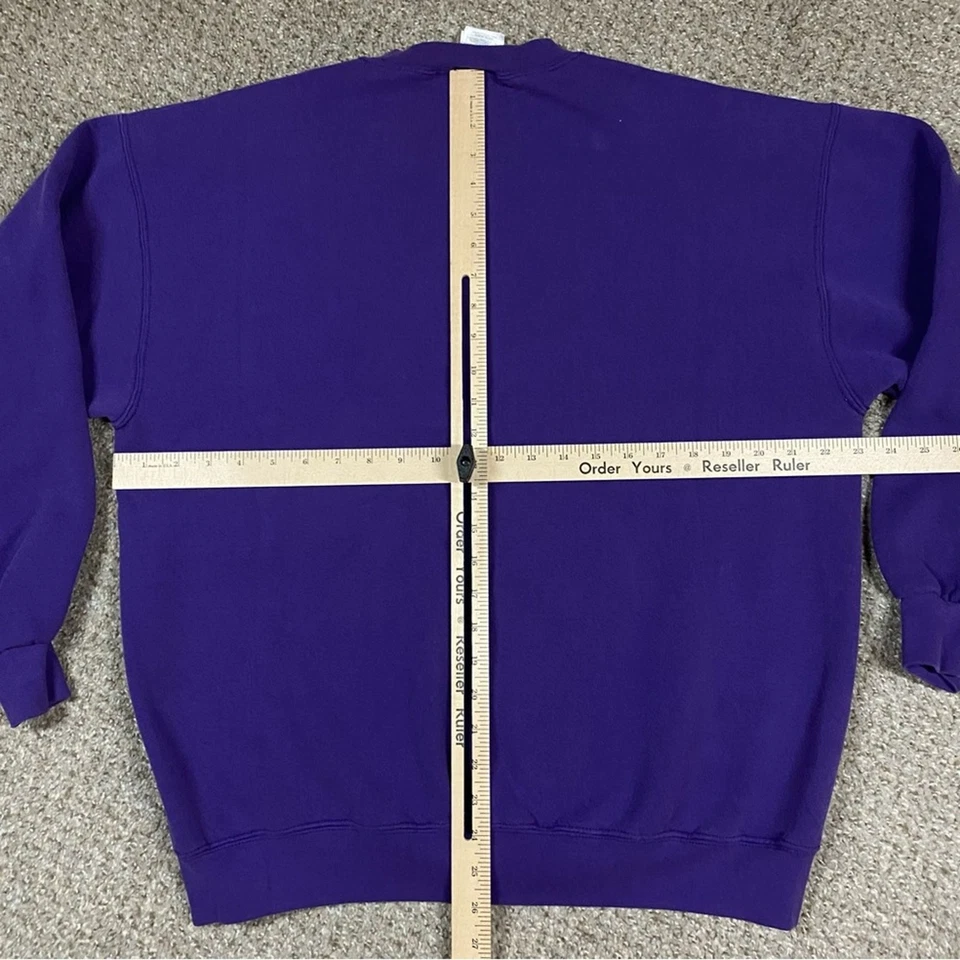 Y2K Disney Pooh Sweatshirt Womens L Purple Tigger Friends Crewneck Kidcore - Image 4 of 4