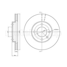 METELLI 2x Bremsscheibe vorne Ø239 mm für VW Golf I Cabriolet 155 1.8 1.6 1H1