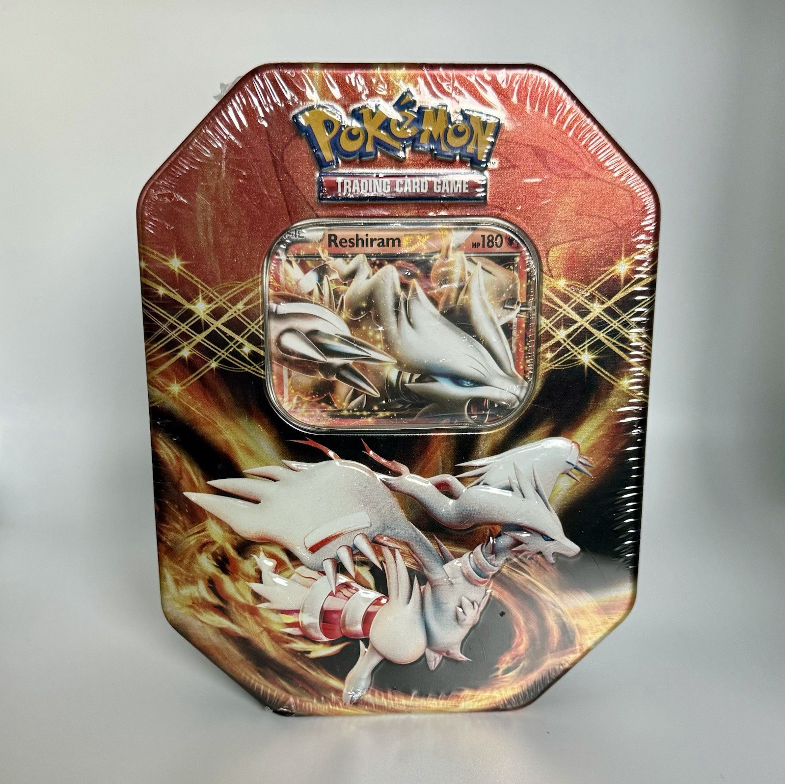 Pokemon TCG Black & White EX Reshiram Tin SEALED [4 Booster Packs & Promo Card]