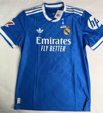 NWT Adidas Kylian Mbappe Blue Real Madrid 25/26 Authentic Player Jersey Large