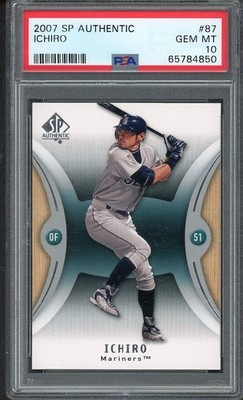 2007 SP AUTHENTIC # 87 ICHIRO SUZUKI MARINERS PSA 10 GEM MINT 562054 (KYCARDS)