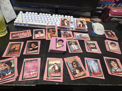 Michael Jackson 1984 Topps Trading Card Random Lot of 10
