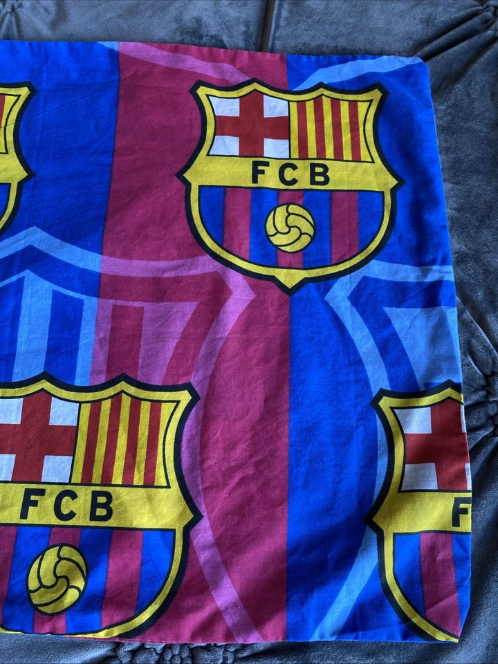 Funda de Almohada FC Barcelona Rojo Fútbol Tamaño Estándar Fútbol Fan Regalo Foto 4 de 4