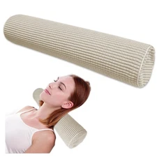 NANSHIE Neck Pillow for Sleeping Cervical Neck Pillow Cylinder Bolster Pillow...