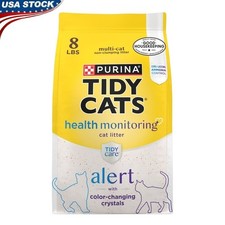 Health Monitoring Crystal Cat Litter Silica Unscented Low Dust Odor Control New