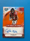 2025 Bowman Best University Football Orange Refractor Cayden Lee #BOA-CL