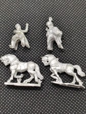 2 Napoleonic Cavalry Riders Metal Miniatures