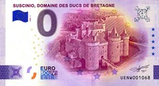 56 SARZEAU Domaine de Suscinio 3, 2026, AG, Billet Euro Souvenir