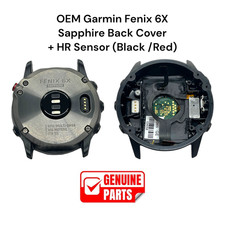 OEM Garmin Fenix 6X Sapphire Main Shell Frame Housing HR Red Black Part A-