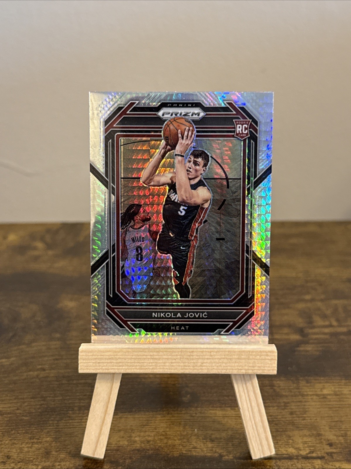 🔥2022-23 Panini Prizm Basketball #236 Nikola Jovic Hyper Prizm RC🔥