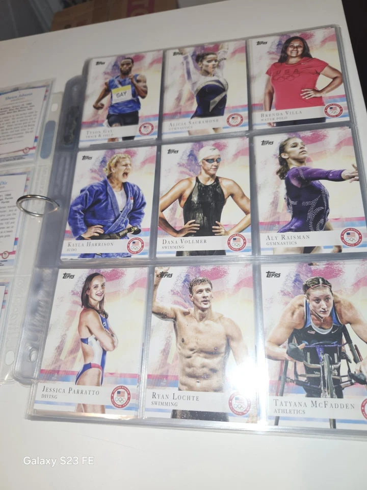 2012 Topps US Olympic Complete Set 1-100 + Inserts + 87 Gold/Silver/Bronze SP's - Image 2 of 4