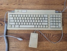 Vintage Apple Computer M0487 Keyboard II w/ Apple Bus Mouse G5431 UNTESTED