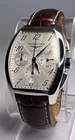 Longines Evidenza L2.643.4 Chronograph Automatic Date 35mm Steel Tonneau Watch