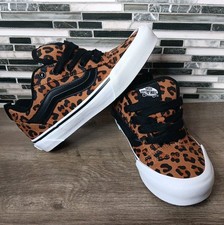 Vans Leopard Canvas Sneaker Kidcore Size 4.5 Junior Low Top Lace Up Skater New