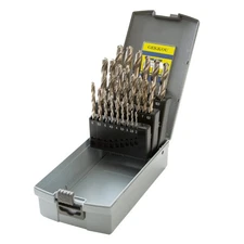 Japan NEW BIC TOOL Moonlight Drill Set Stainless Steel 22pcs 2.5-13mm GK-22P