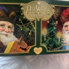 Merck Family’s Old World Christmas Ornament Angel With Dove Purple Glitter LT2 