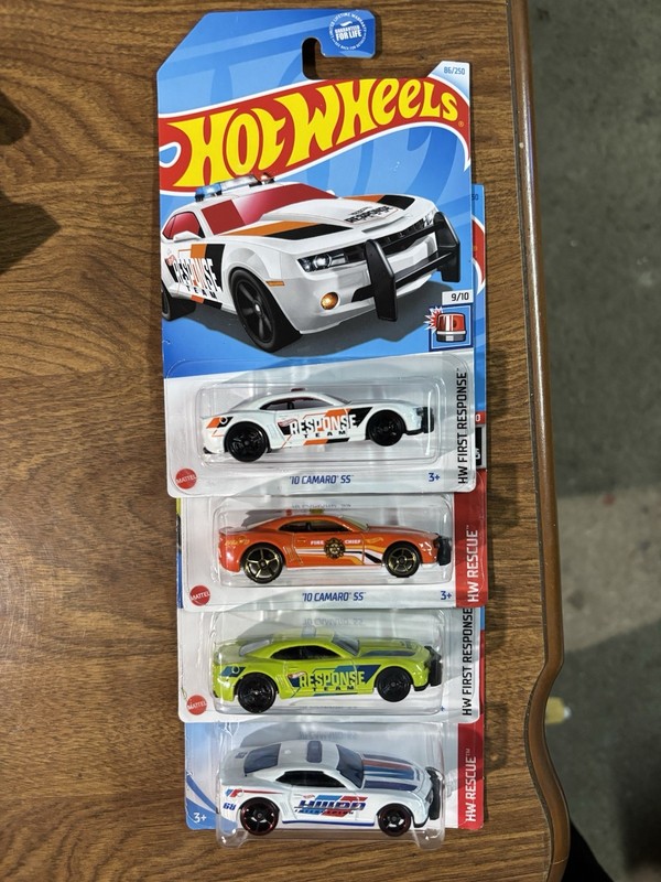 Hot Wheels '10 Camaro SS HWPD Interceptor HW Rescue LOT (4) 2017-2021 SUPER