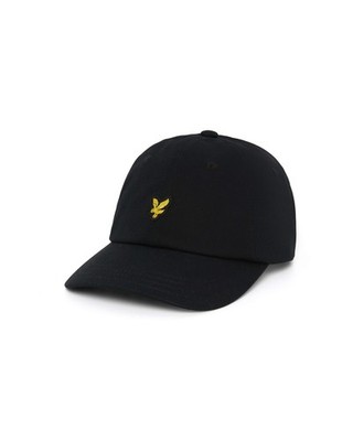 LYLE & SCOTT Men's Baseball Cap | Jet Black | Gold Eagle Logo Lyle and Scott